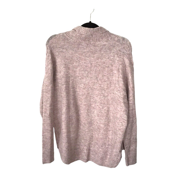 Como Vintage Women’s XL Pink Ribbed Knit Mock Neck Stretch Sweater NWT - Picture 2 of 14